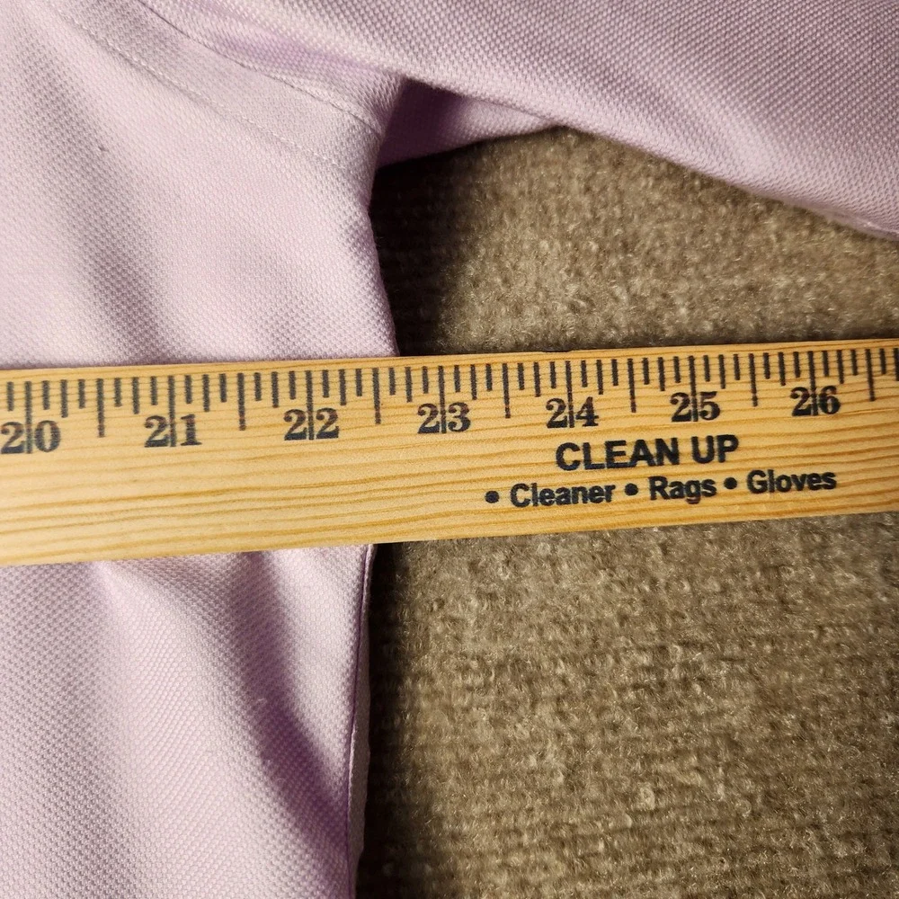 Polo Ralph Lauren Mens‎ Dress Shirt Lavender Pink Spread Collar Neck 15